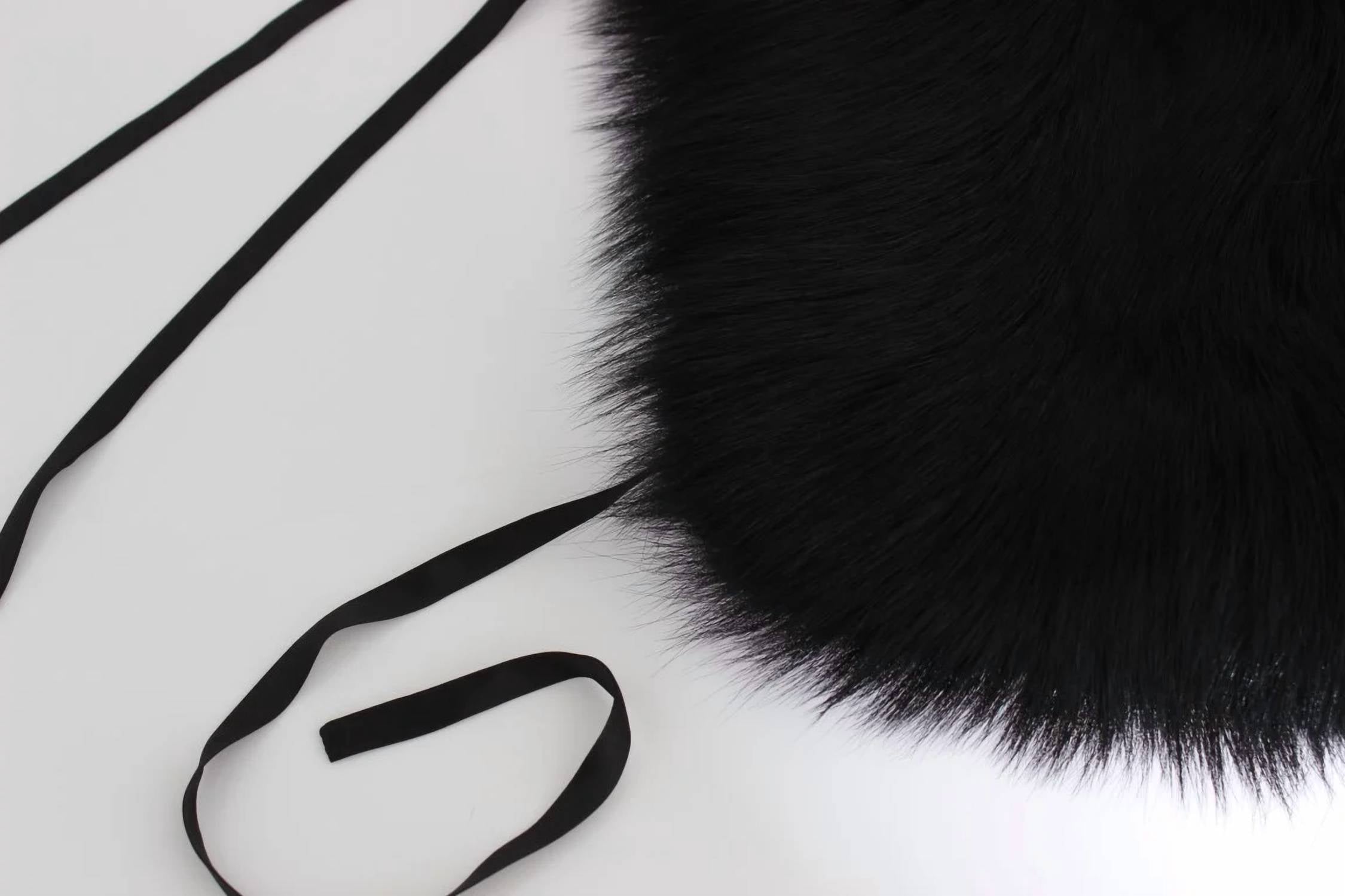 Dolce & Gabbana - Fox Fur Shoulder Wrap Cover Collar Scarf