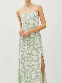 Be Cool - Floral Maxi Linen Dress