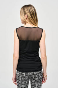 Joseph Ribkoff - MESH SLEEVELESS FITTED TOP
