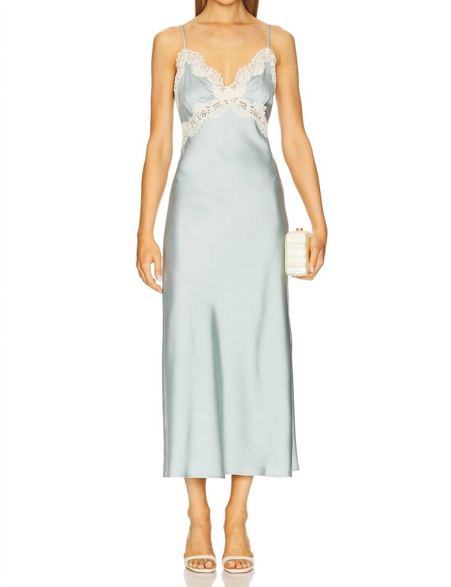 Elodie - Eva Satin Slip Dress
