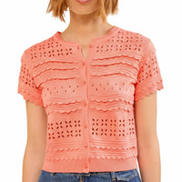 Ulla Johnson - Abriana Eyelet Knit Cardigan