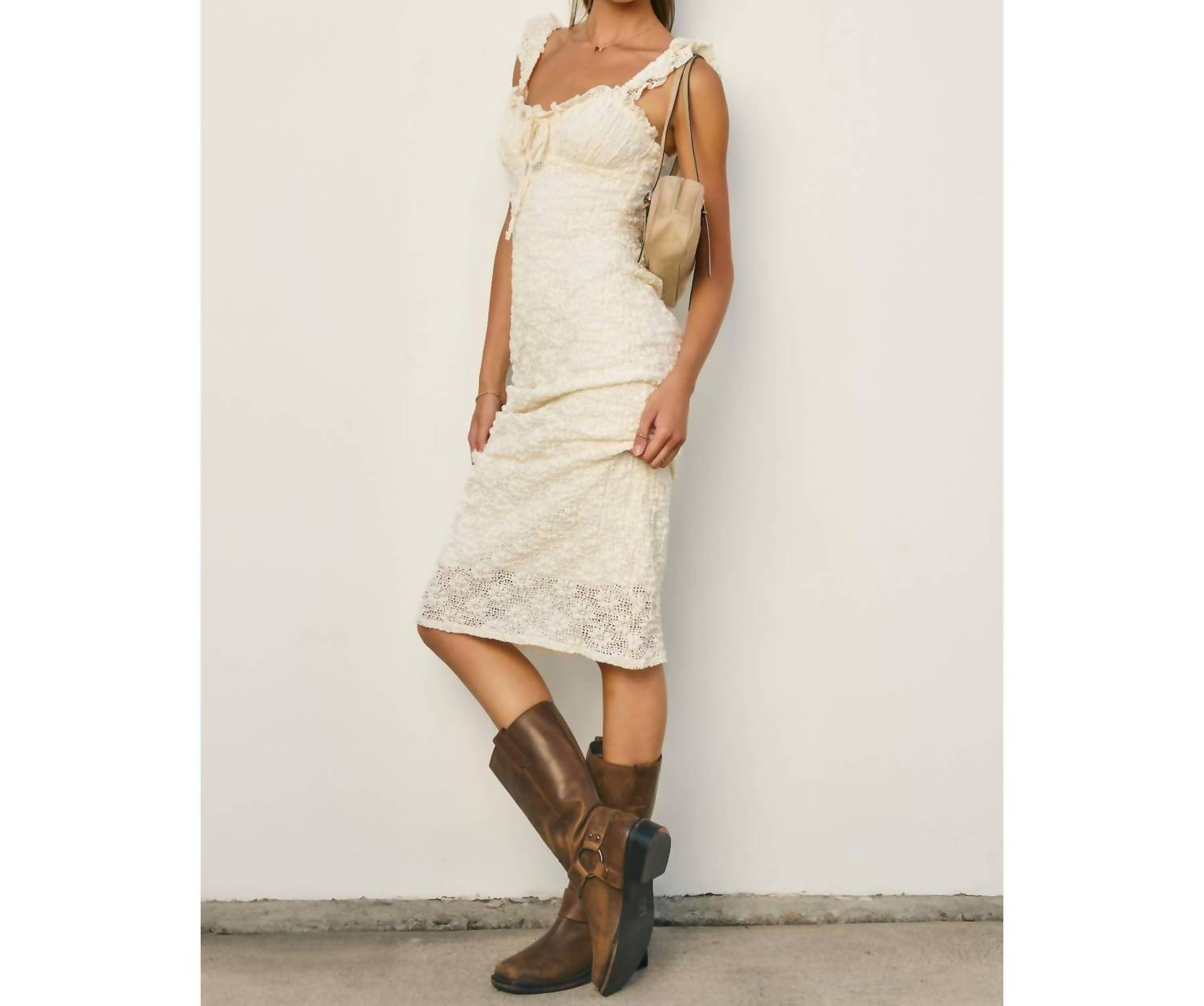 Dress Forum - Breeze & Blossom Flutter Ruffled Midi Dress