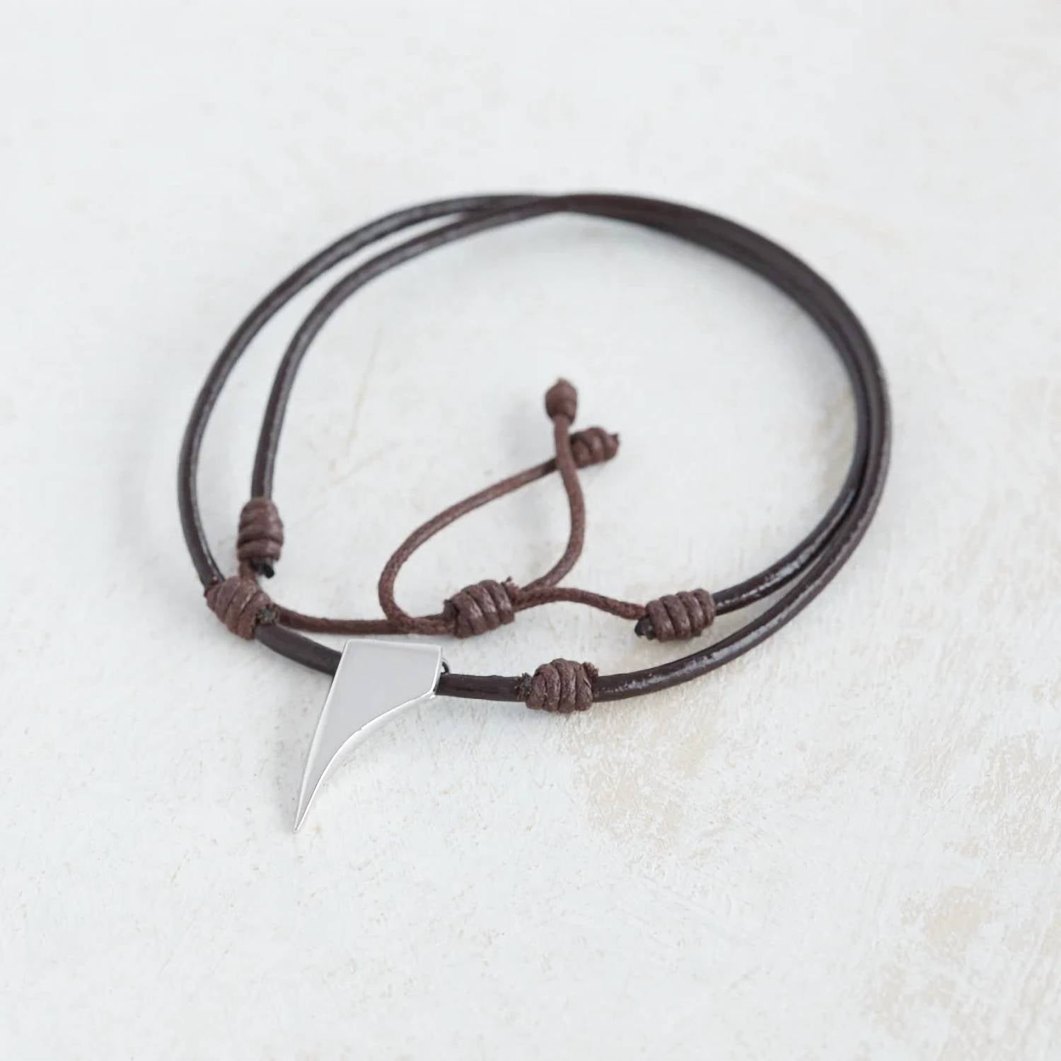 Georgina Jewelry - Men's Signature Leather Necklace