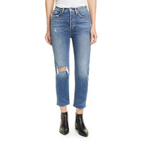 Re/Done - 70's Ultra High Rise Stove Pipe Straight Leg Jeans