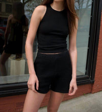 Donni. - High Rise Waffle Short