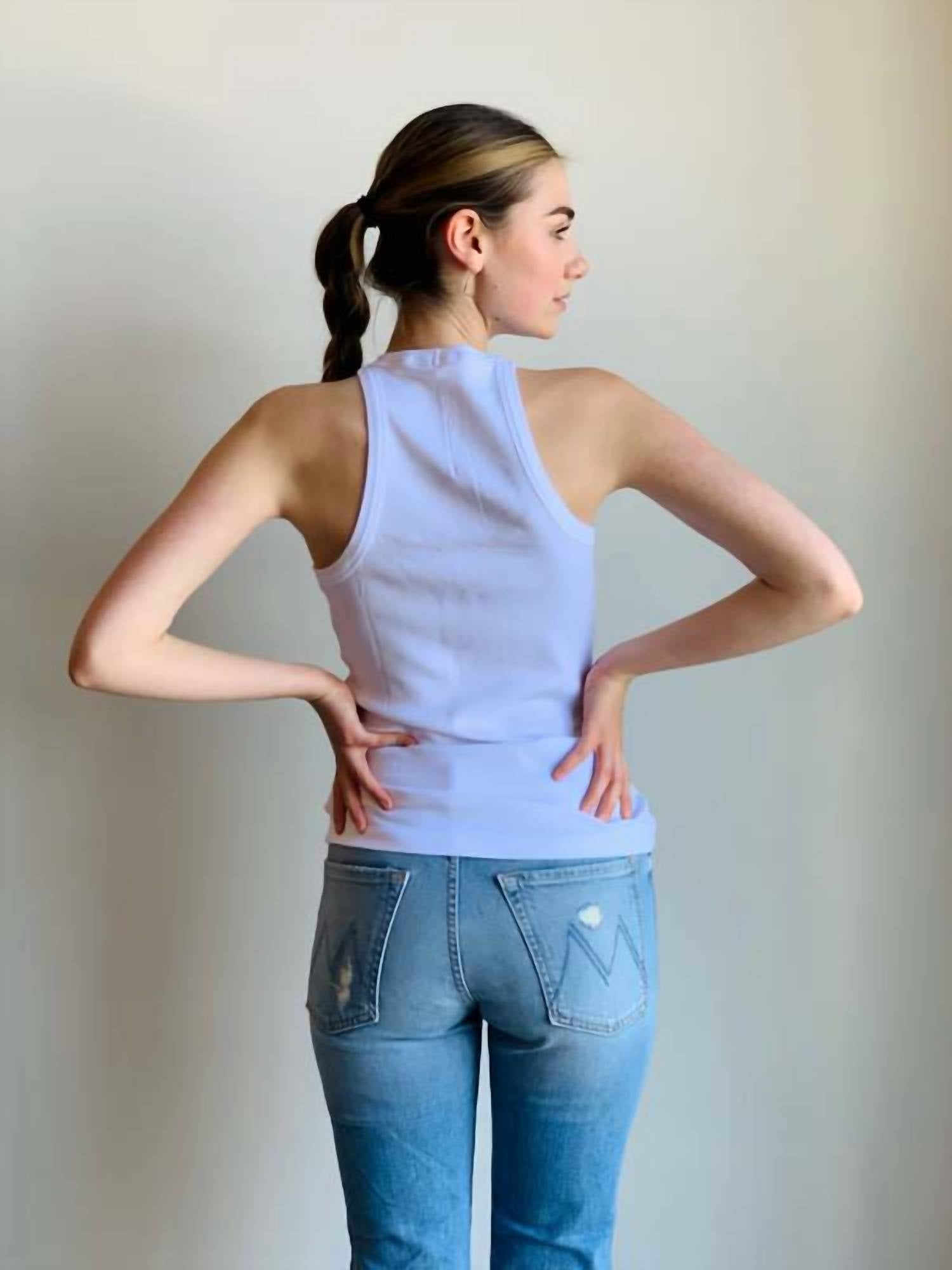 Stateside - 2x1 Rib High-neck Tank Top