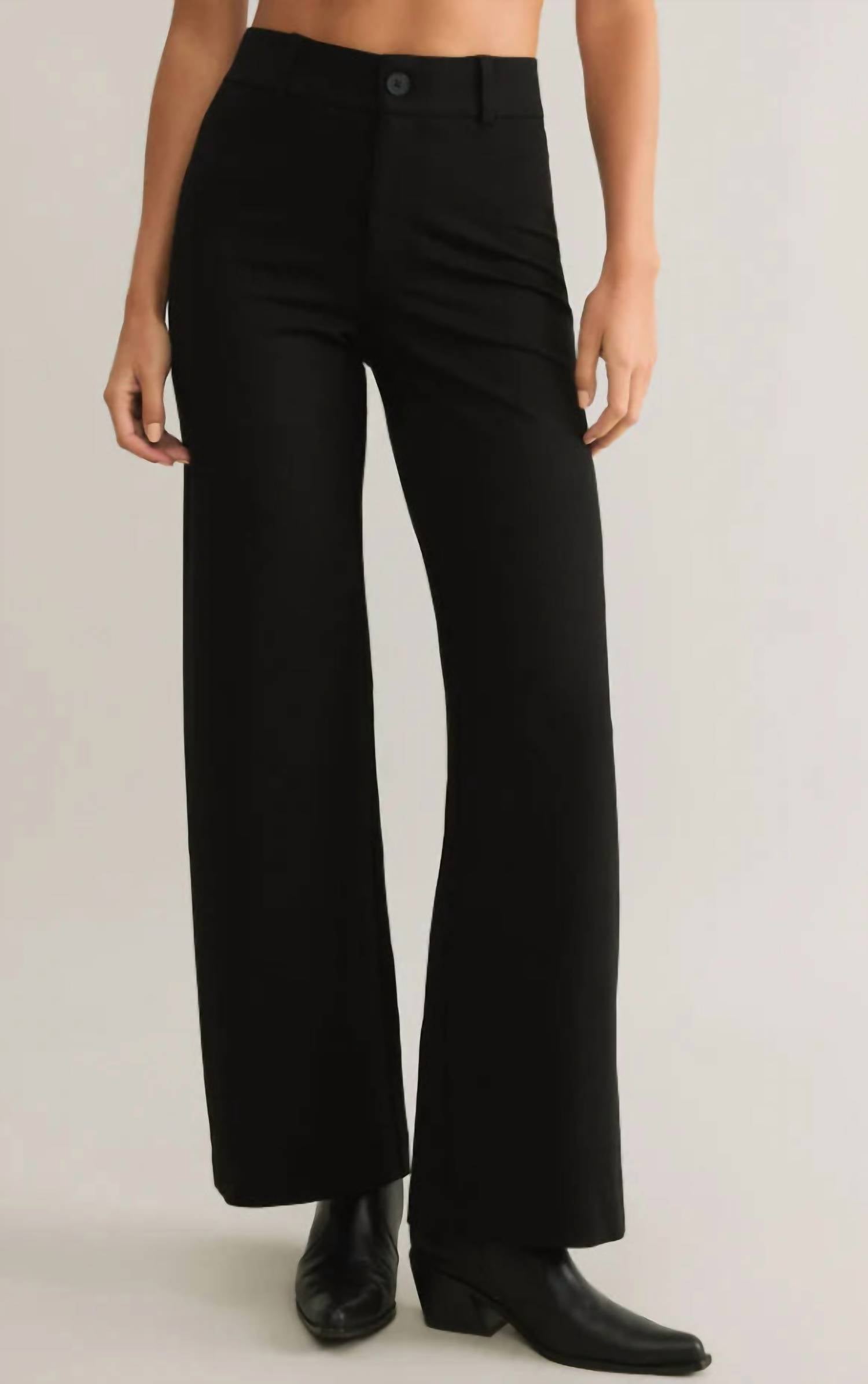 Z Supply Do It All Rilynn Pant in black 2 - women's pants