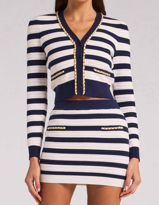 Generation Love - Victoria Stripe Chain Cardigan