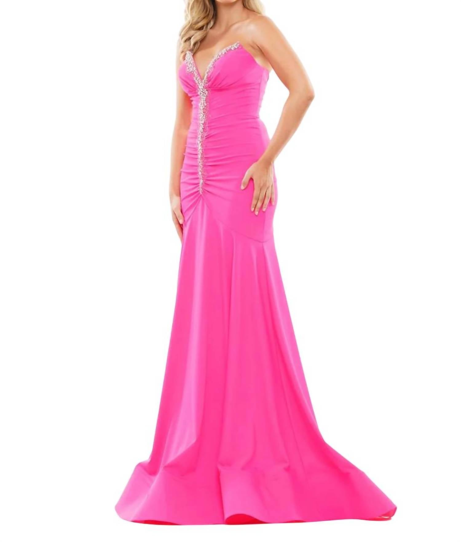 Colors Dress - Strapless Prom Gown