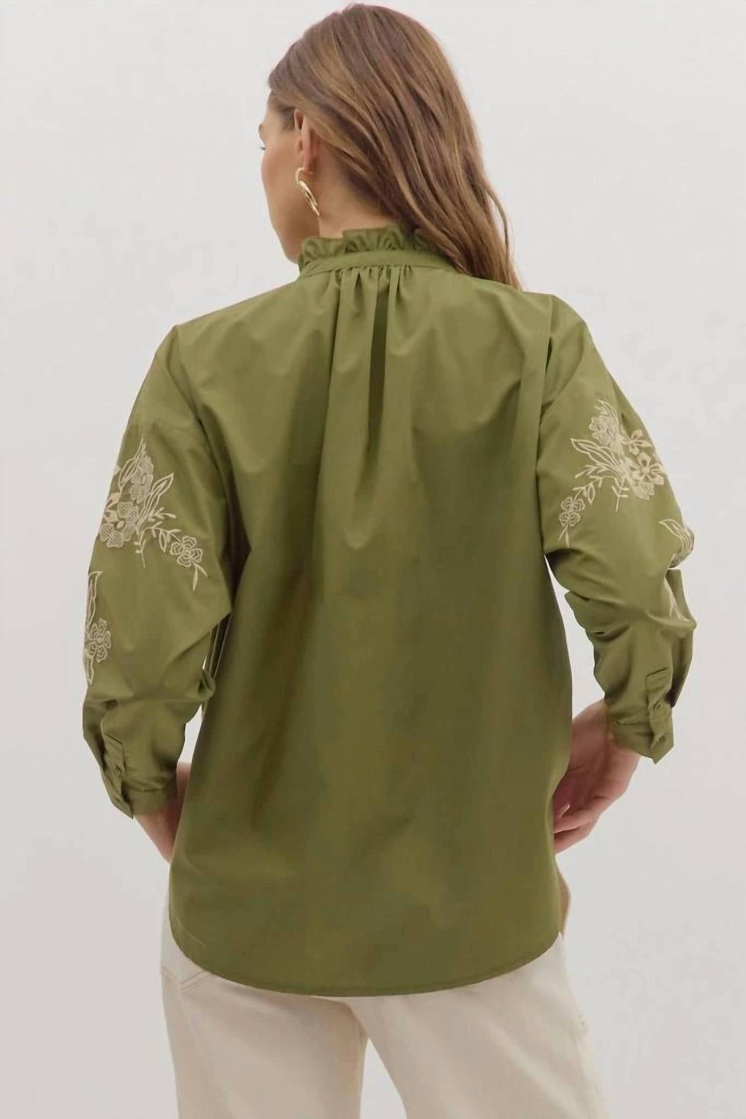 Entro - Ivy Embroidered Top