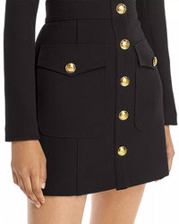 A.L.C. - Ivy Button Front Long Sleeve Mini Dress