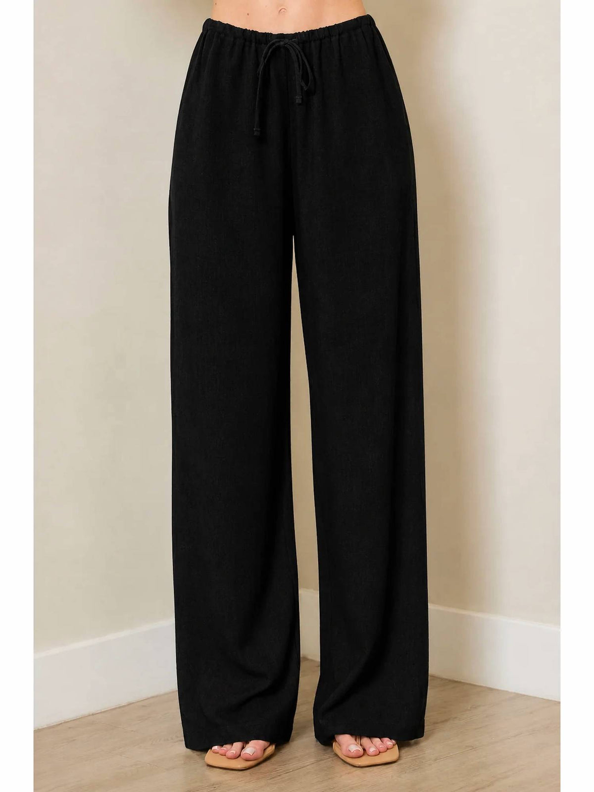 Wasabi + Mint - Linen Drawstring Pants