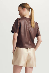 Melissa Nepton - Houston Vegan Leather Top