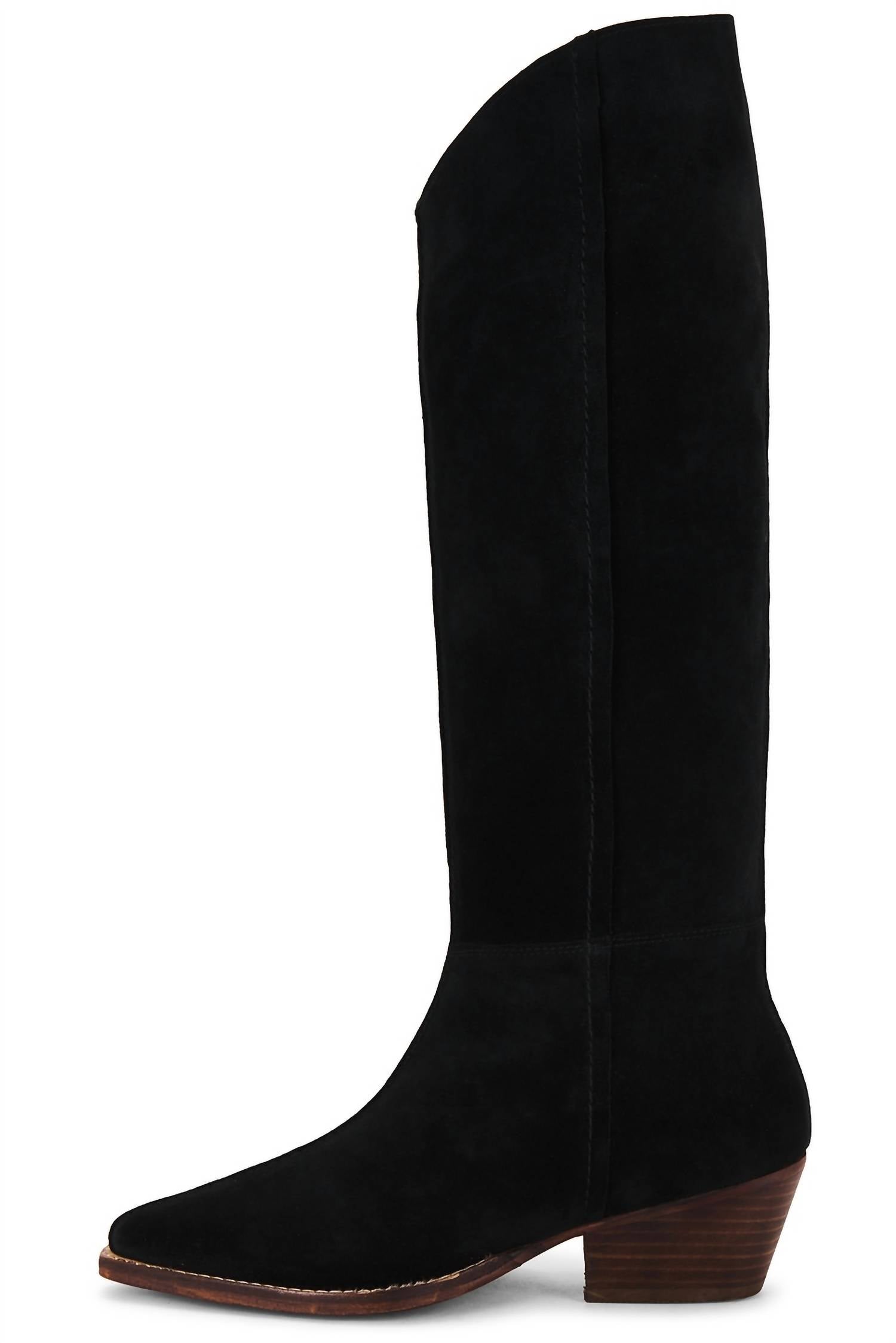 Free People Women's Sway Slouch Boots in black - women's shoe - alternate view