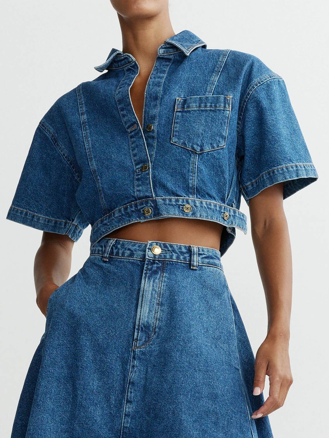 Dl1961 - Women'S - Myla Denim Button Front Top