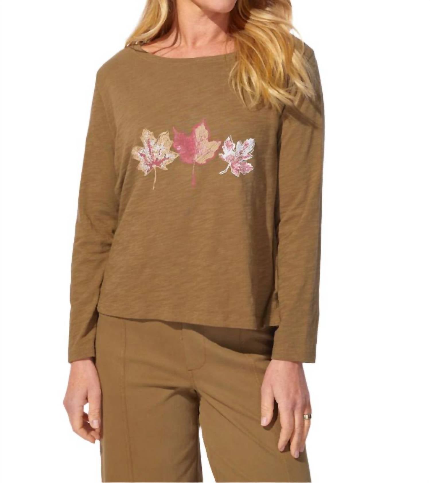 Escape By Habitat - Stamped Foliage Boxy Tee