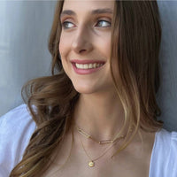 Amano Studio Women's Crystal Mystic Eye Necklace in gold - women's jewelry - detail view