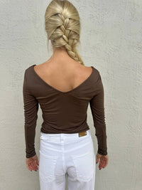 Lamade - Esya V-neck Long Sleeve Top