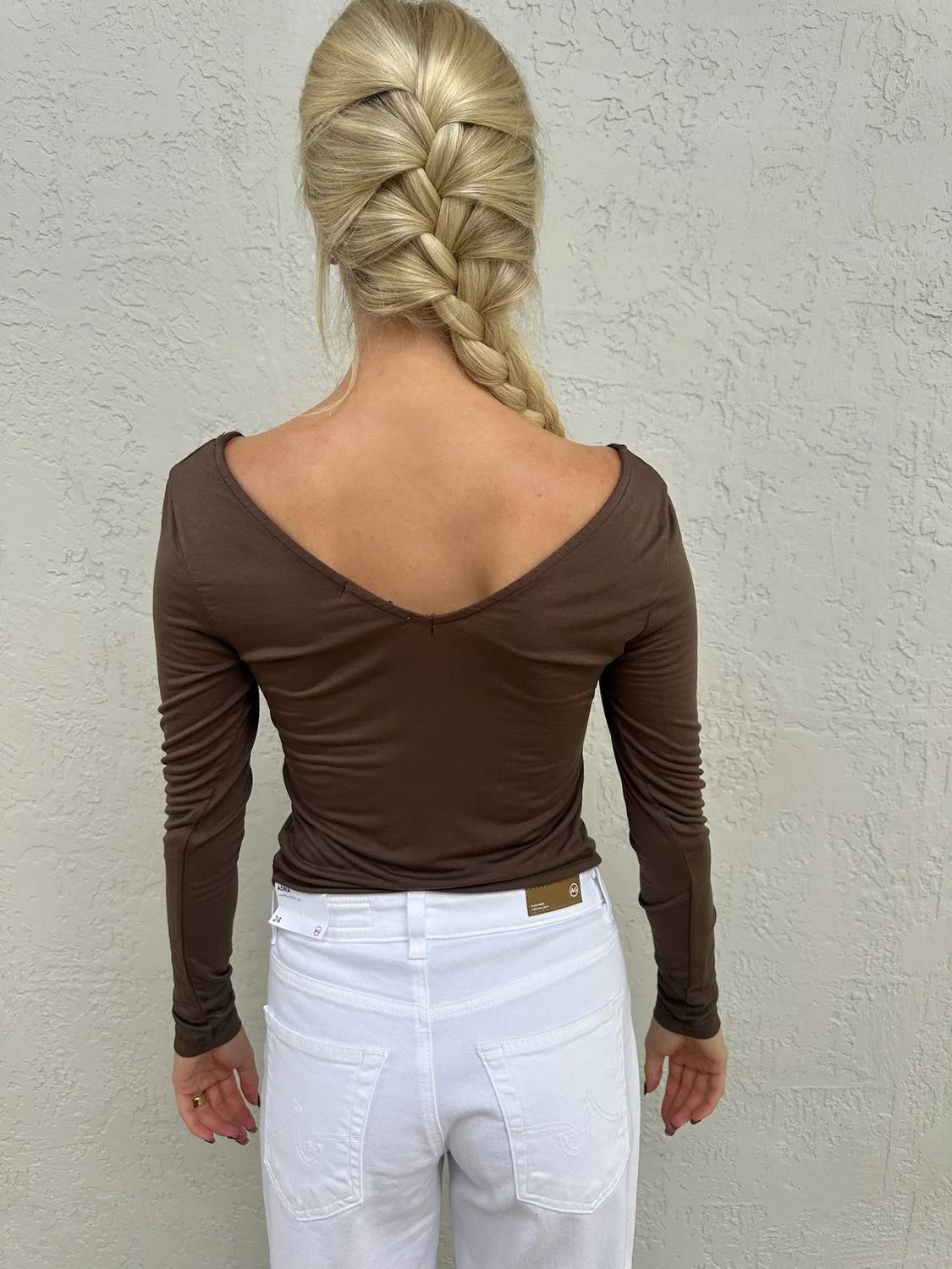 Lamade - Esya V-neck Long Sleeve Top