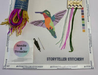 Storyteller Stitchery Hummingbird Modern Needlepoint Kit in n a - item