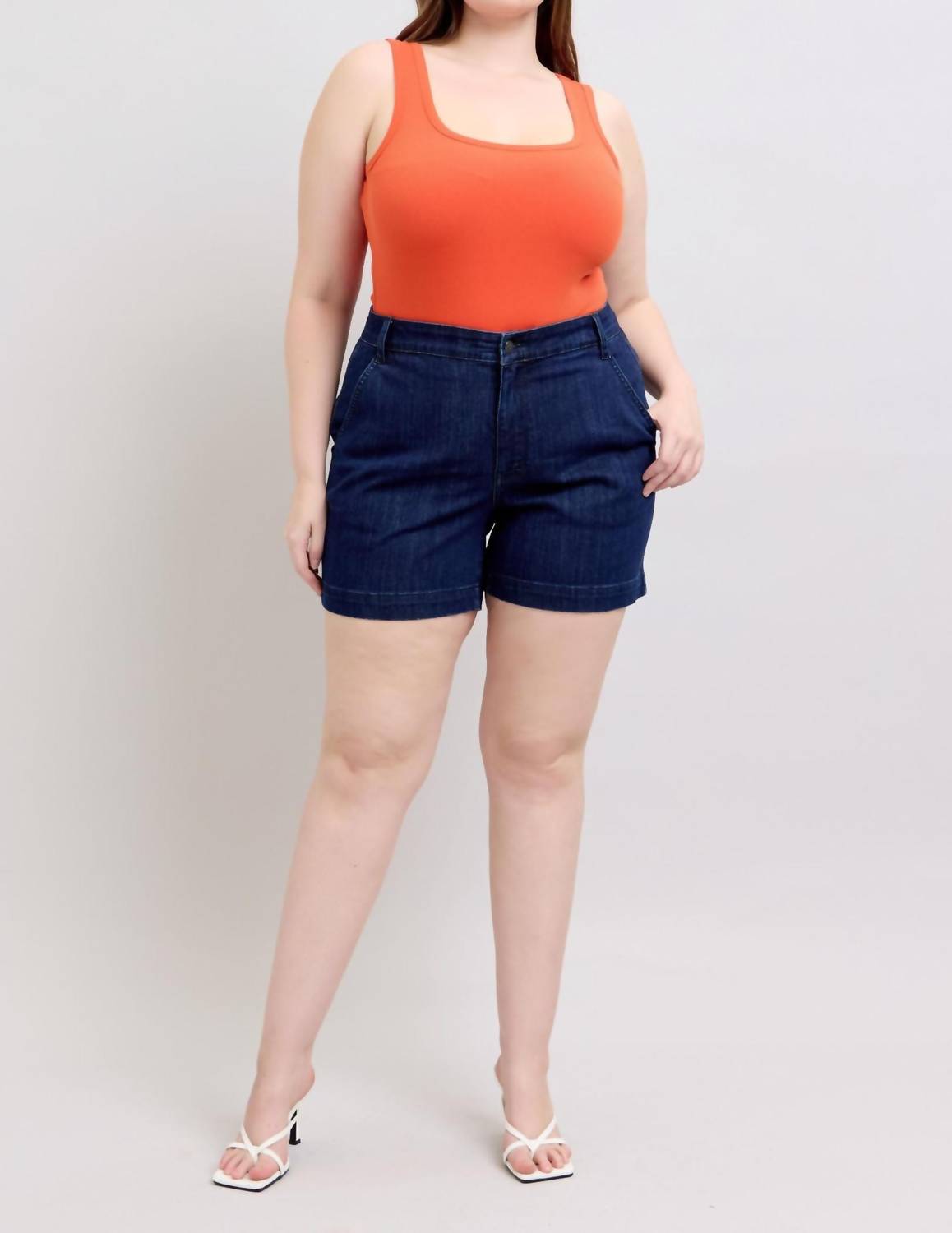 Judy Blue - High Waist Trouser Denim Short