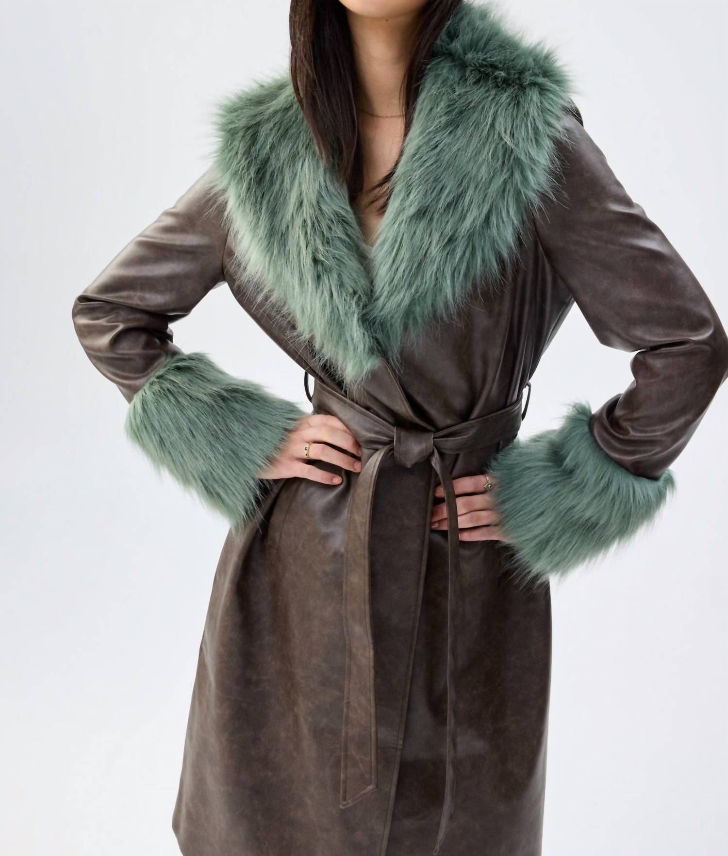 Unreal Fur - Empathy Faux-fur-trim Coat