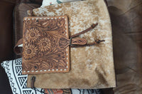 American Darling Cowhide Leather Backpack in tan - women's bag