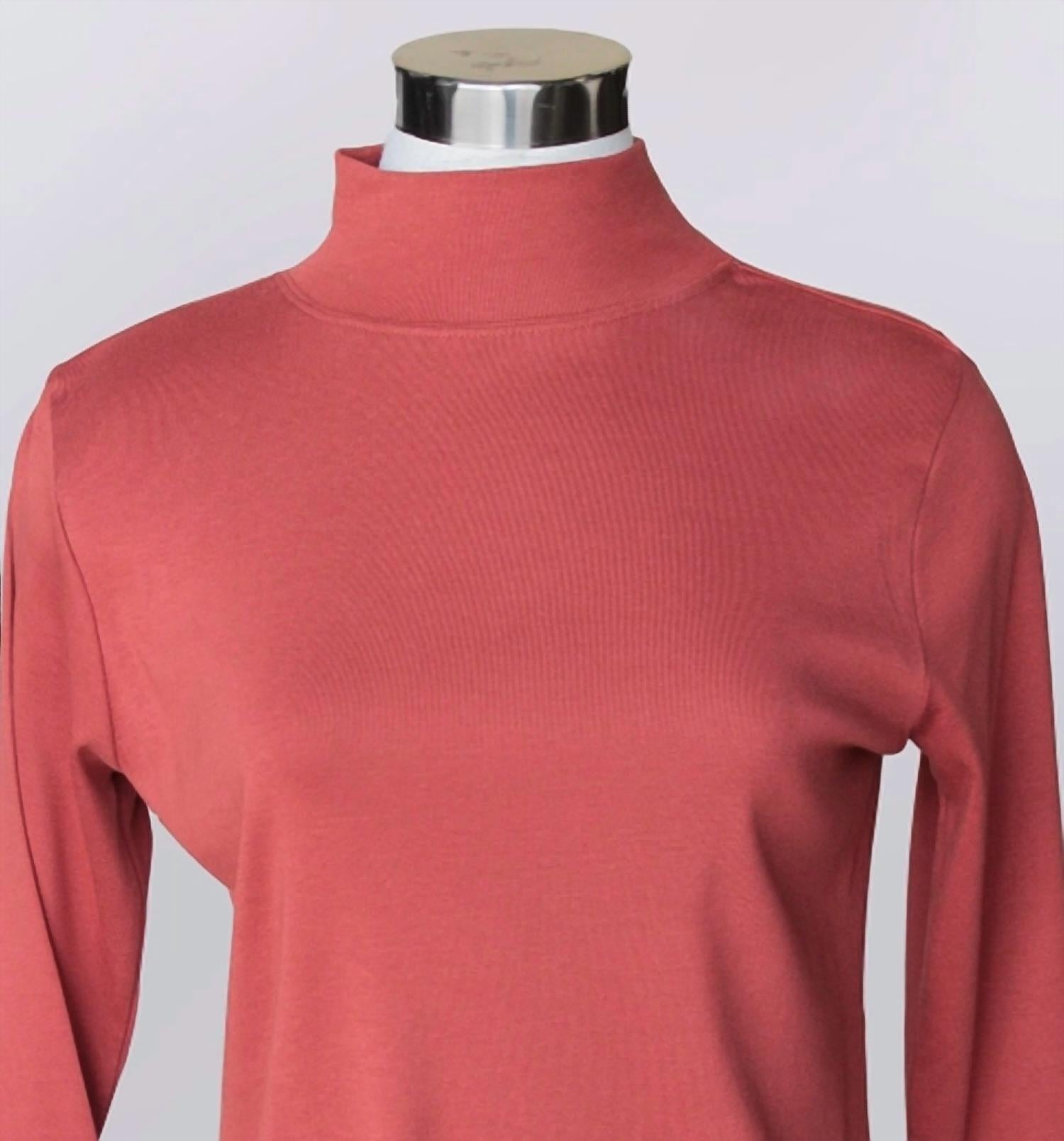 Keren Hart - Women's Mock Neck Long Sleeve Top