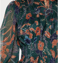 Current Air - Floral Knit Peplum Top