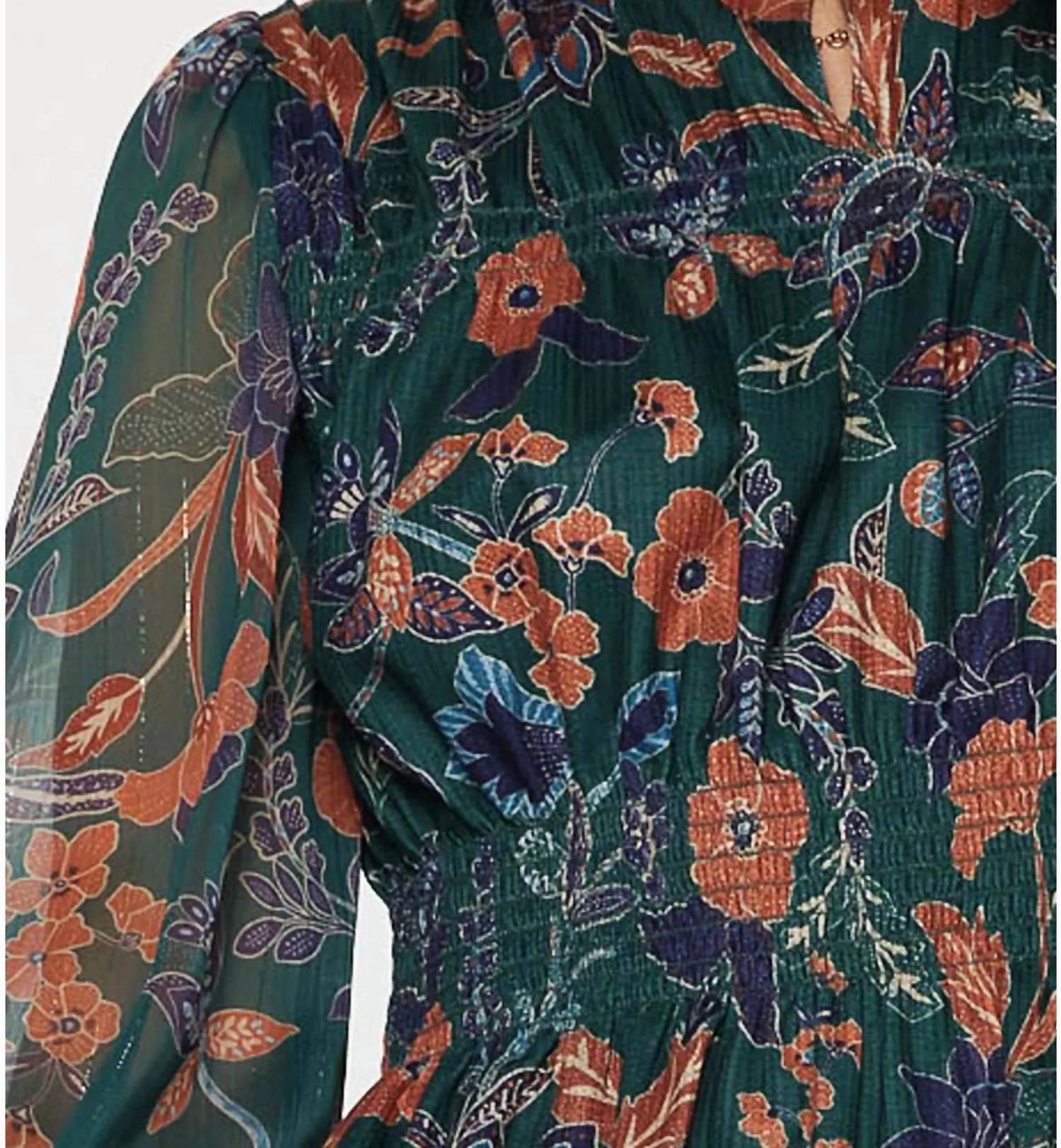 Current Air - Floral Knit Peplum Top