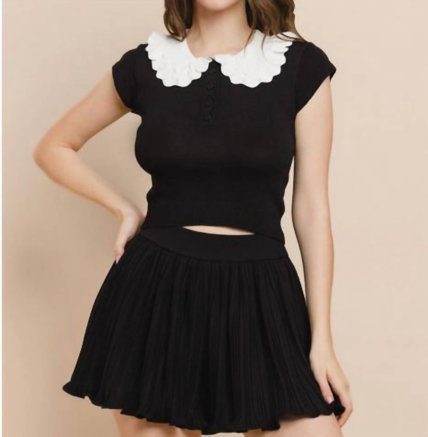 The Enkay Clothing - Daisy Collar Sweater