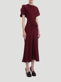 Victoria Beckham - Gathered Waist Midi Dress