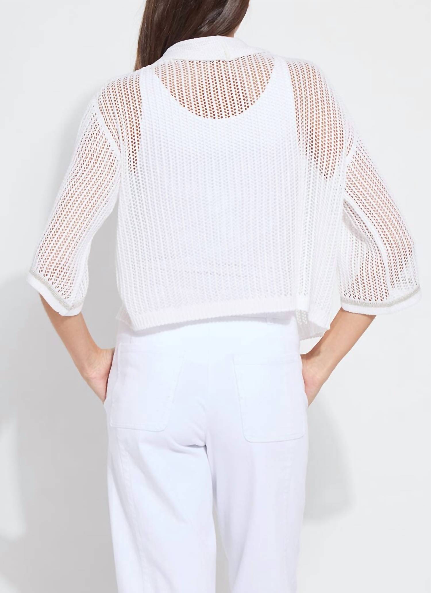 Lysse - Elera Linen Mesh Cardigan