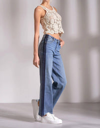 Elan - Track Jeans With Stripe