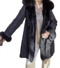 DiOMi Lisa Reversible Hooded Jacket in black - women's jacket