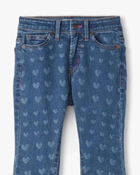 Hatley - Girls' Heart Flare Leg Denim Jeans
