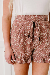 mittoshop Short Leash Ruffled Shorts in mauve - women's shorts - view 4
