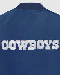 Starter - Womens Dallas Cowboys Snap Front Striped Sleeve Jacket