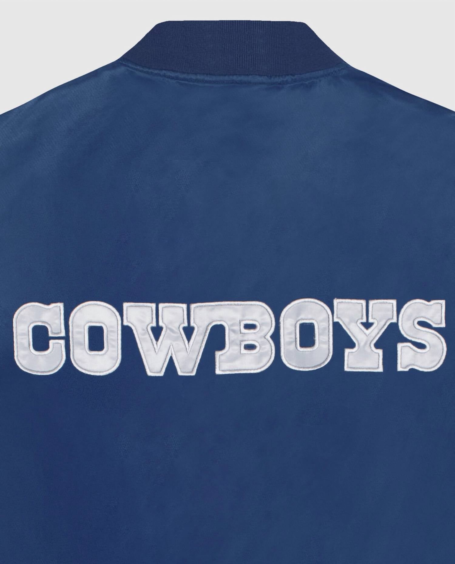 Starter - Womens Dallas Cowboys Snap Front Striped Sleeve Jacket