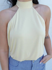 Loucia - The Honey Glow High-neck Halter Top