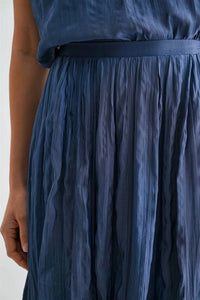 Fun 2 Fun - Lena Crinkle Satin Midi Skirt