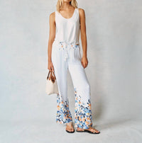 Bella Dahl - Wide Leg Floral Button Pant