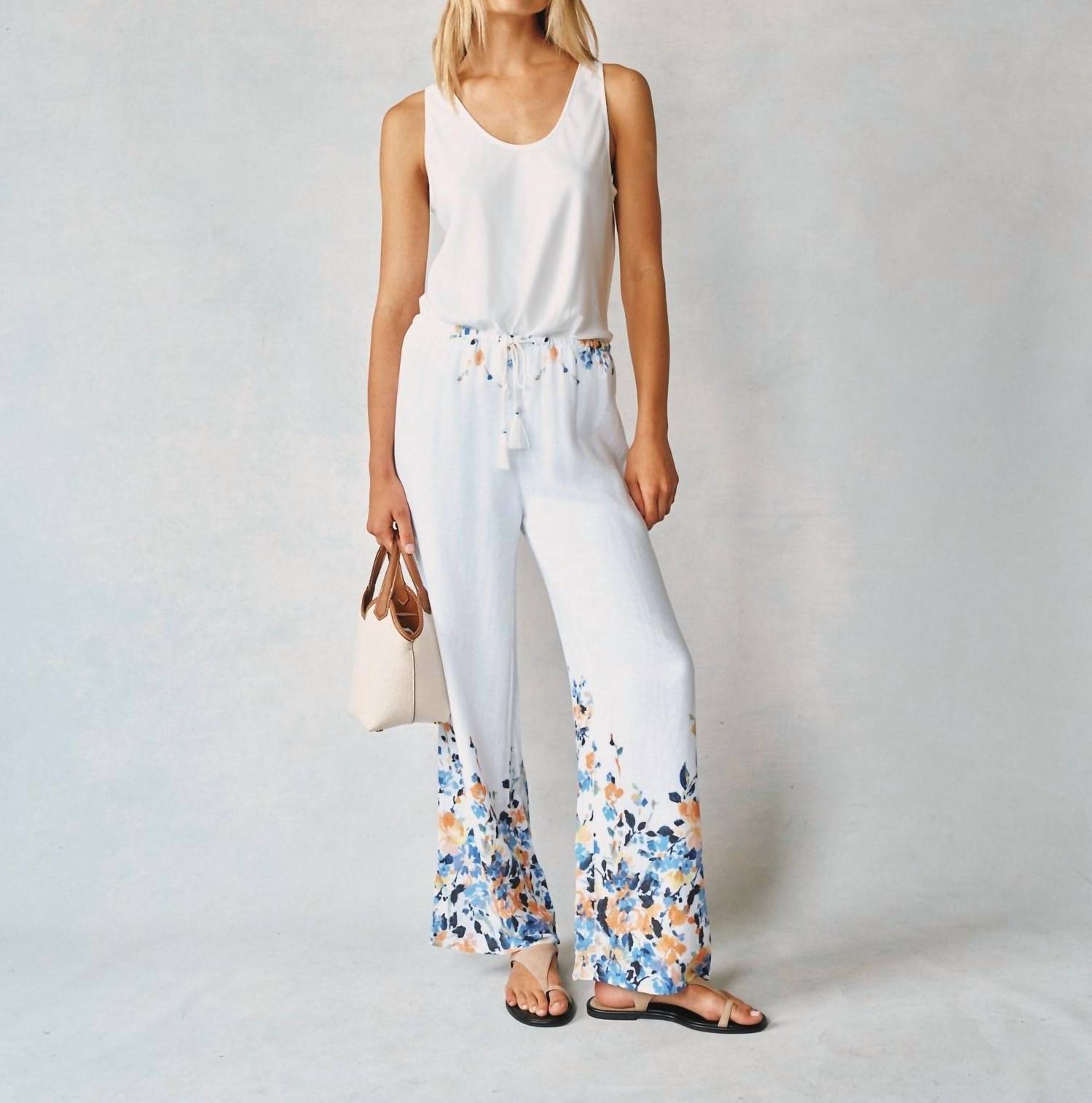 Bella Dahl - Wide Leg Floral Button Pant