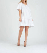 Lucca - Poplin Short Sleeve Mini Dress