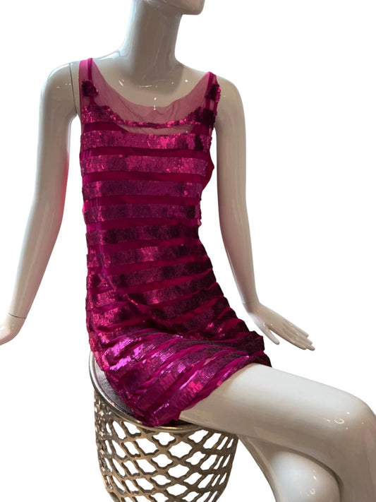 Theia - Sleeveless Sequin Dress