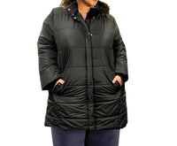 On The Plus Side - Long Sleeve Winter Puff Coat - Plus Size