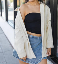 Mustard Seed - Wrap It Up Soft Button Front Shacket