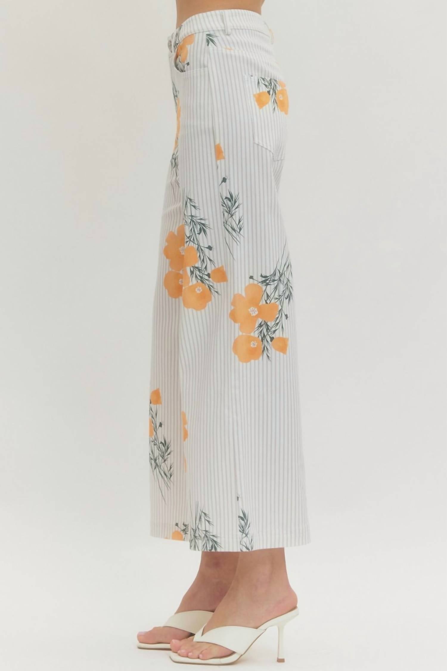 Entro - Apricot Blooms Pants