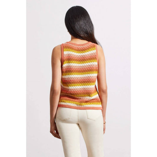 Tribal - Crewneck Racer Back Sweater