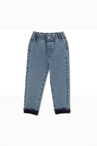 Sasha+Z - Lace Denim Pant